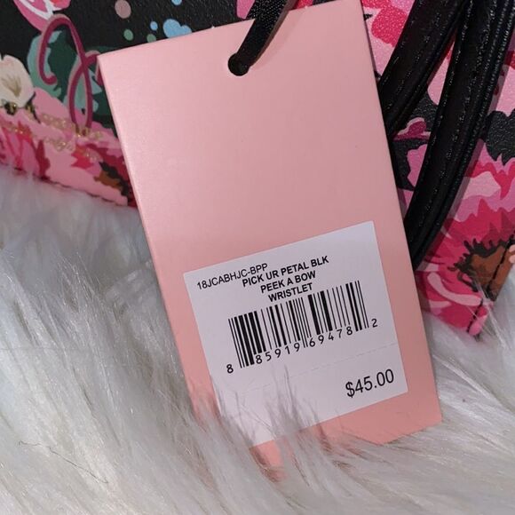 NWT Juicy Couture Pick Your Petal Floral Wristlet - Picture 4 of 12